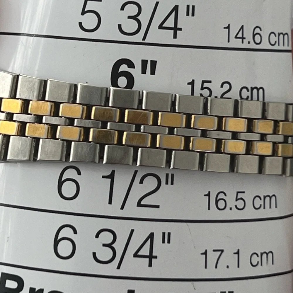 Seiko SQ Vintage Ladies Watch Yellow Dial Two-Tone Bracelet Day Date Windows